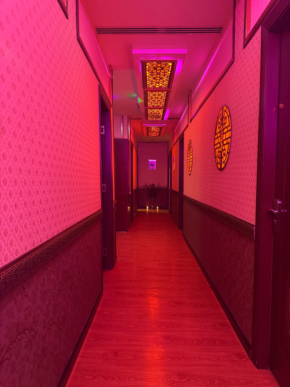 Reception corridor at Opaline Spa, HHHR Tower, Sheikh Zayed Road