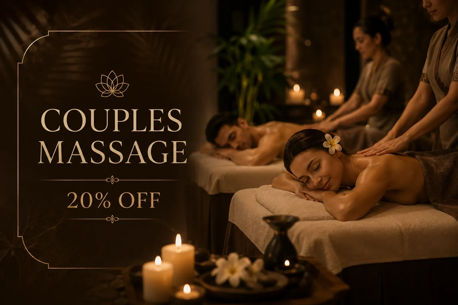 Couples massage special offer at Opaline Spa Dubai